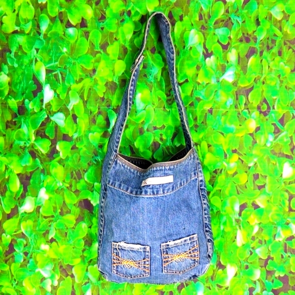 Meli-melo Blue Denim VintageTote Bag - Picture 1 of 9